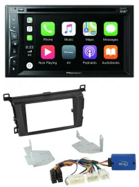 Автомагнитола для Toyota RAV4 (с 2013) Pioneer 2-DIN, MP3, USB, DVD, Bluetooth, DAB
