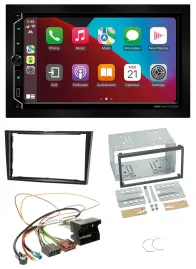 ESX 2DIN DAB USB MP3 Bluetooth Autoradio für Opel Astra H Corsa D Zafira B Klavi