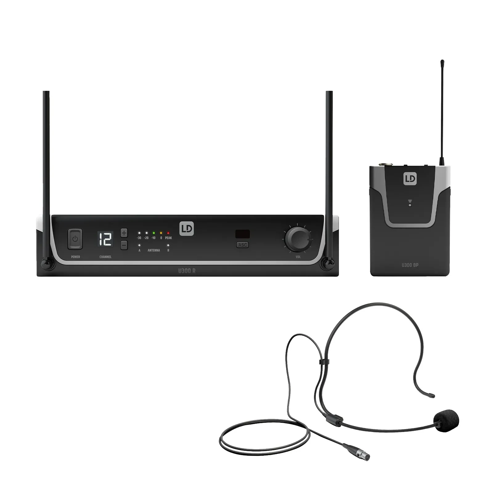LD Systems U305.1 BPH US Wireless System with Bodypack & Headset