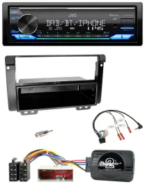 JVC Bluetooth DAB USB Lenkrad Autoradio für Landrover Freelander 2004-2006