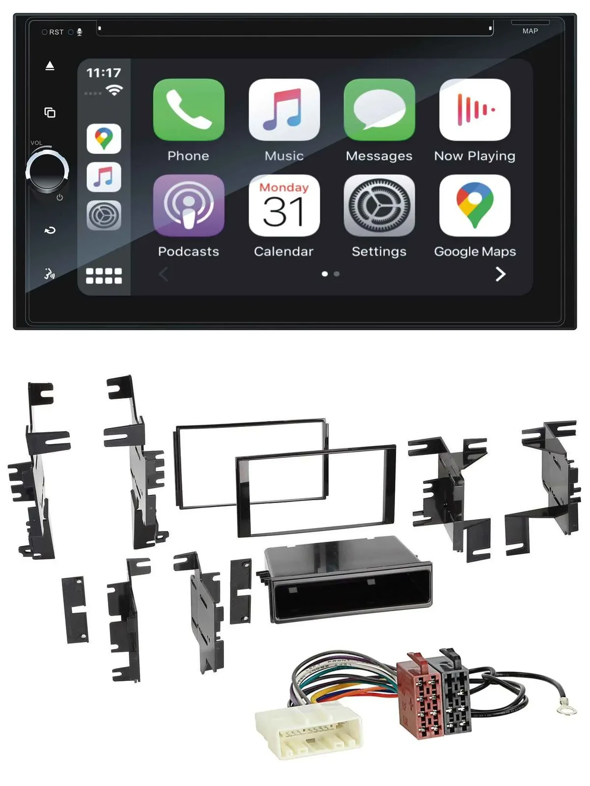 Blaupunkt 2DIN Bluetooth DAB USB DVD MP3 Autoradio für Nissan Versa ab 07 Xterra