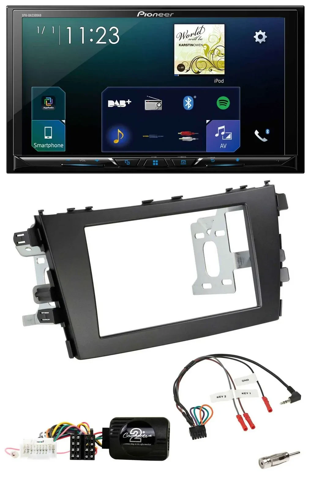 Автомагнитола Pioneer Bluetooth USB 2DIN DAB для Suzuki Celerio LF (с 2014)