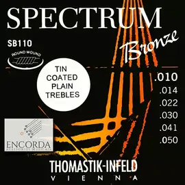Струны для акустической гитары Thomastik Spectrum SB110T 10-50