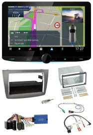 Kenwood Bluetooth DAB TMC 2DIN Lenkrad USB Navigation für Alfa Romeo Mito 13-18