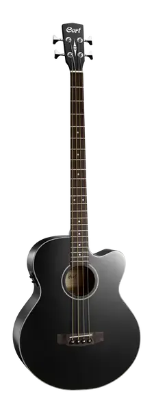 Электроакустическая бас-гитара Cort AB590MF Black Open Pore