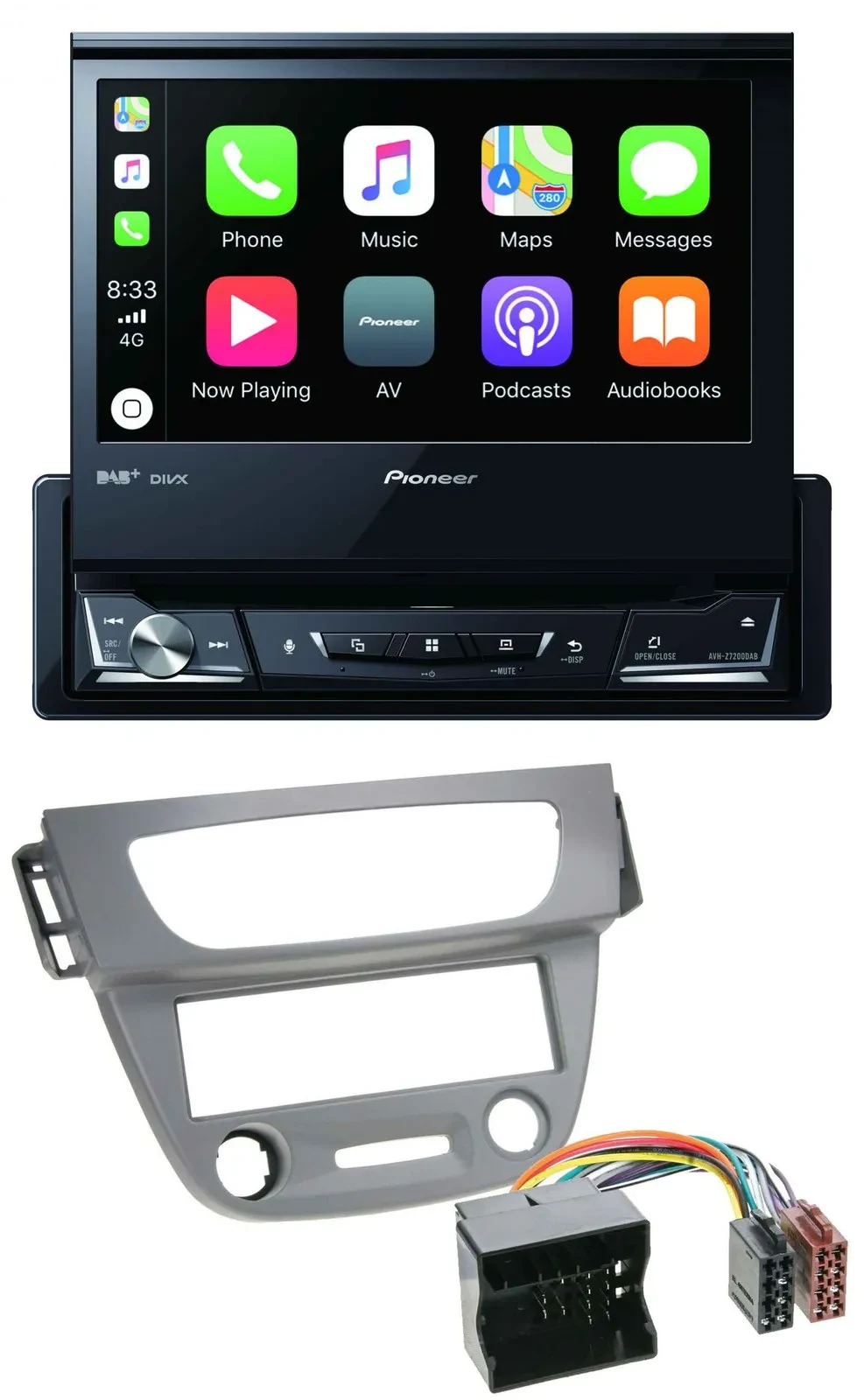 Pioneer DVD Bluetooth DAB USB MP3 Autoradio für Renault Megane 3 Quadlock 09-14