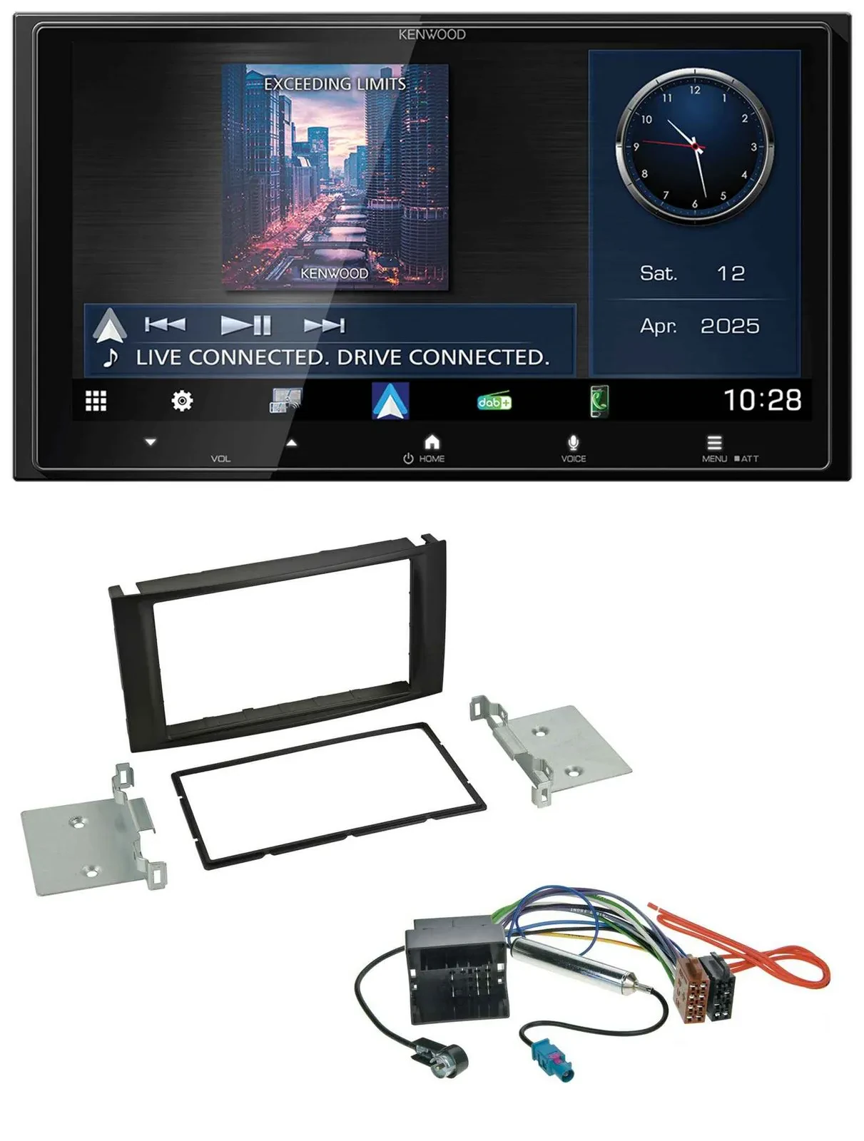 Kenwood Bluetooth 2DIN USB DAB MP3 Autoradio für VW T5 Multivan Caravelle Touare