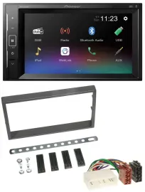Pioneer DAB MP3 2DIN Bluetooth USB Autoradio für SSangYong Kyron ab 2005