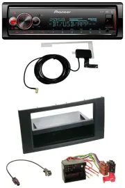 Pioneer Bluetooth DAB USB MP3 Autoradio für Ford Focus Fiesta 04-08 schwarz