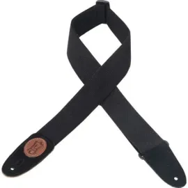 Ремень для гитары Levy's MSSC8-BLK Cotton Signature Series Suede Black
