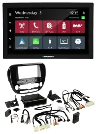 Blaupunkt DAB Bluetooth USB Lenkrad 2DIN Autoradio für Kia Soul ab 2014 Klima