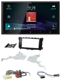 JVC USB Bluetooth 2DIN DAB MP3 Autoradio für Nissan Altima 2013-2018