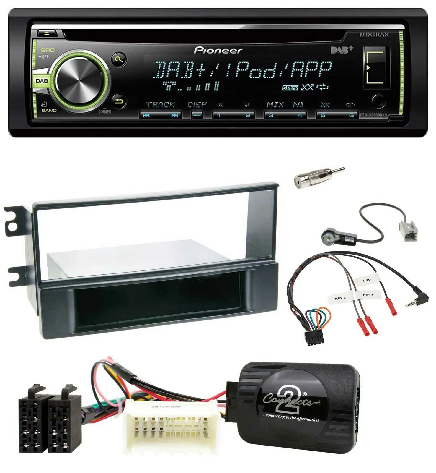Pioneer DAB USB MP3 Lenkrad CD Autoradio für Kia Sportage II 2008-2010