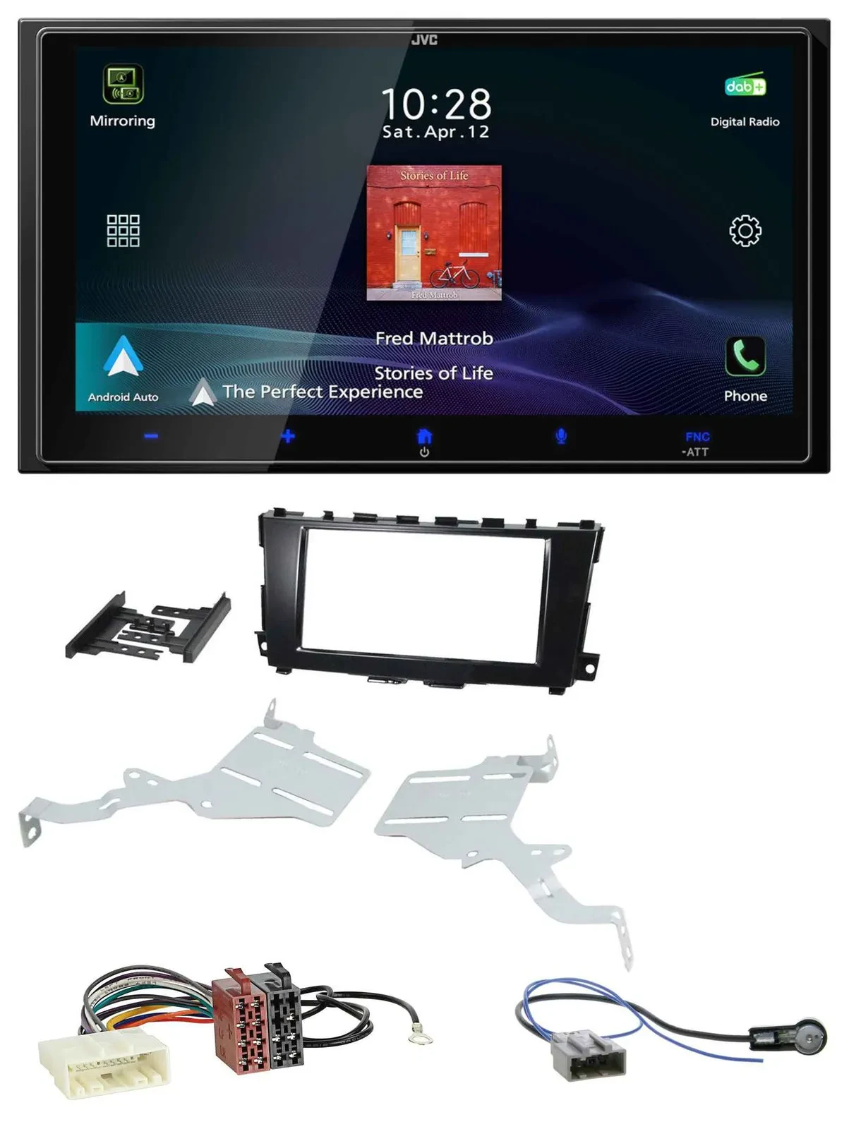 JVC USB Bluetooth 2DIN DAB MP3 Autoradio für Nissan Altima 2013-2018