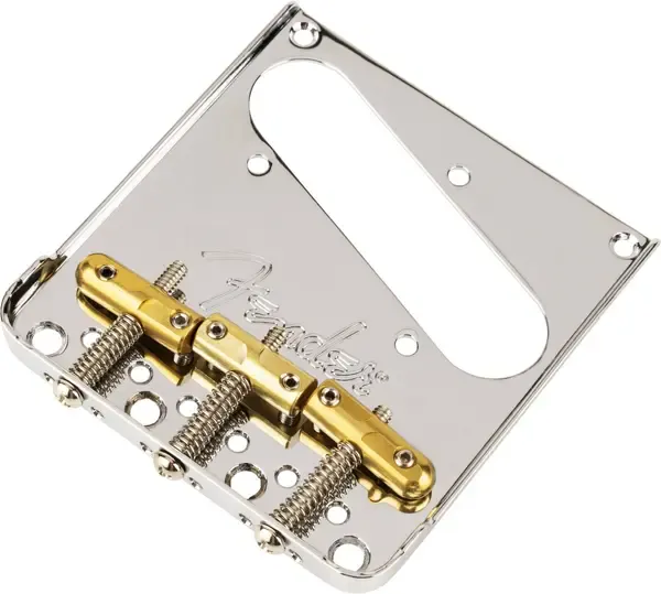 Бридж фиксированный Fender 3-Saddle Top-Load String-Through Tele Chrome