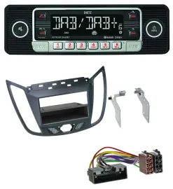 Автомагнитола для Ford C-Max/Kuga Dietz USB, DAB, MP3, Bluetooth темно-серая