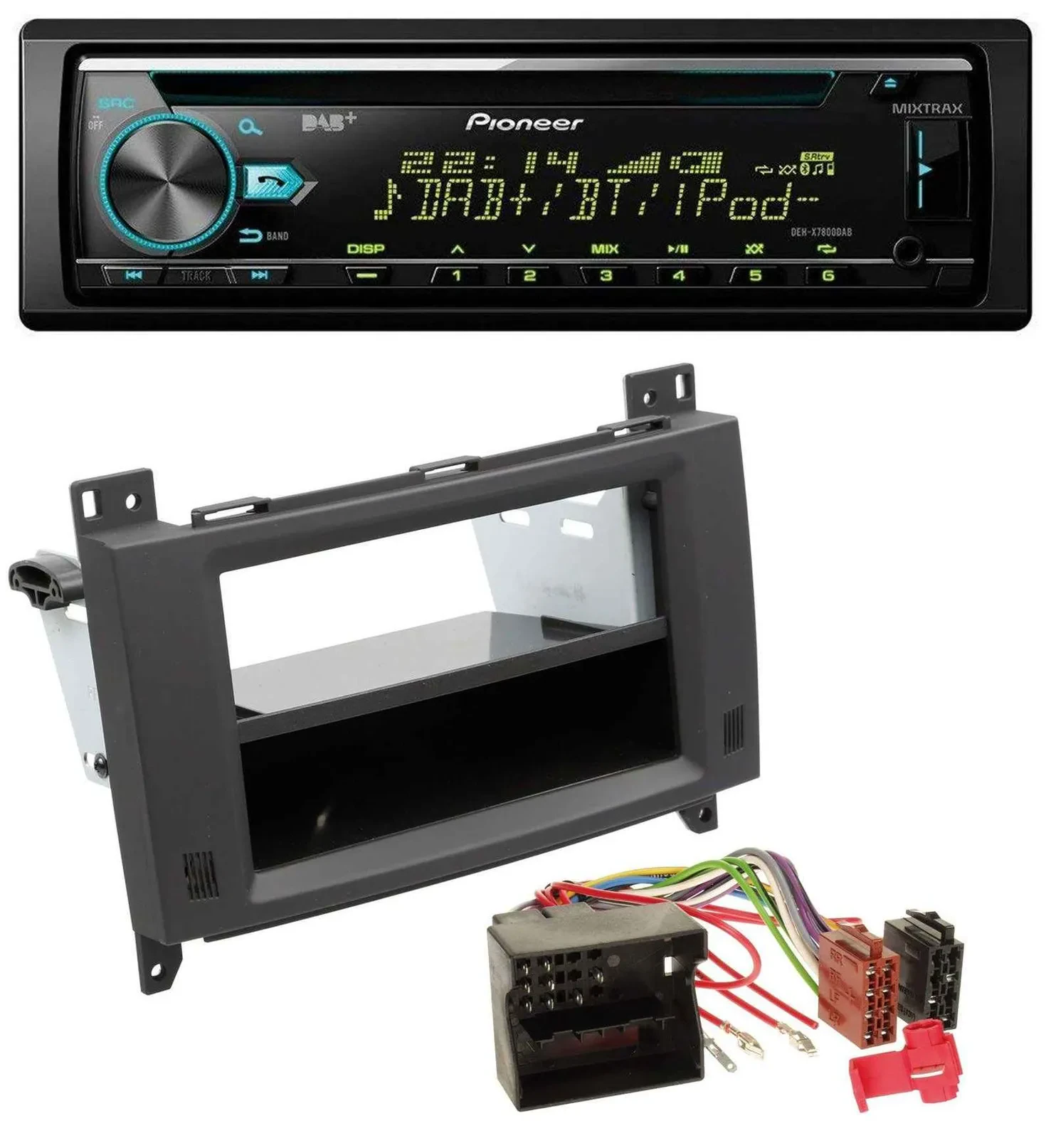 Pioneer DAB MP3 CD USB Bluetooth Autoradio für Mercedes A- B-Klasse Vito rubbert