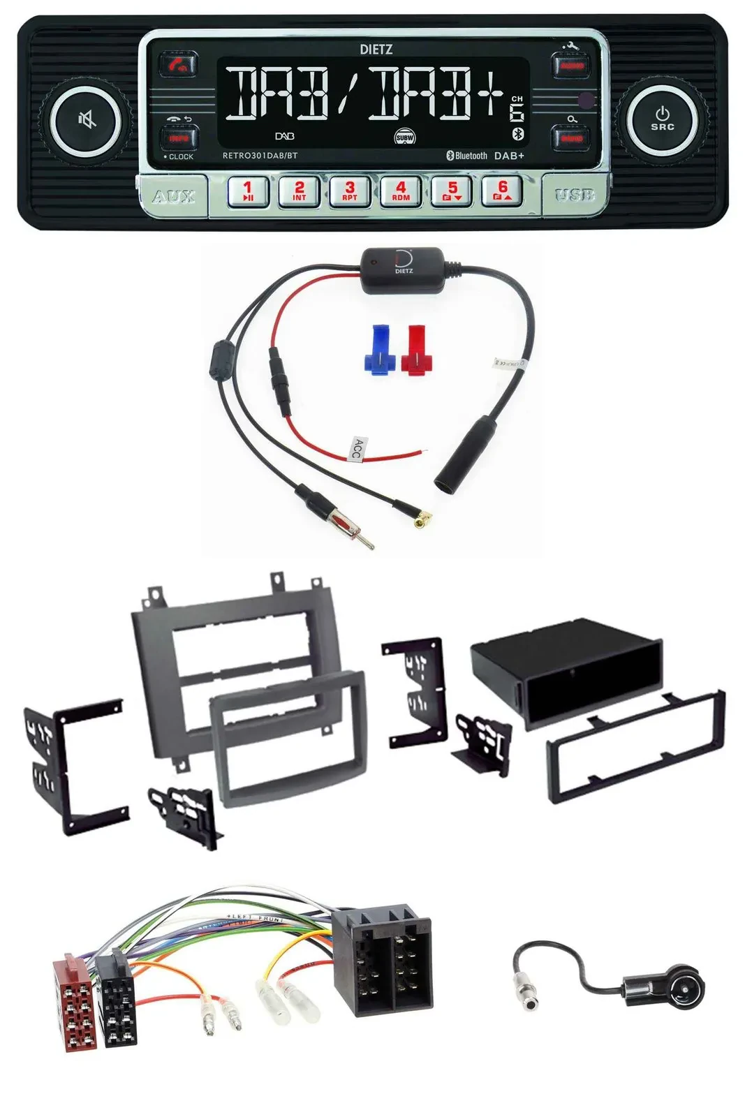 Dietz MP3 DAB Bluetooth USB Autoradio für Cadillac CTS 2003-2006 SRX 2004-2005