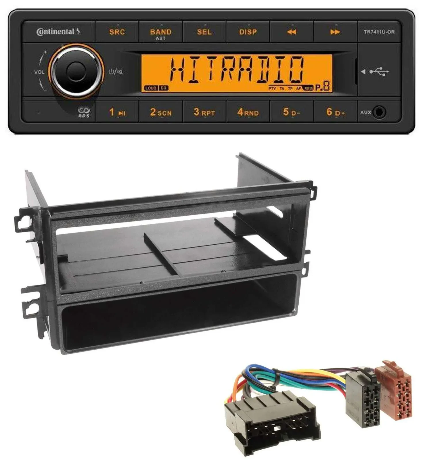 Continental 1DIN USB AUX MP3 Autoradio für Hyundai Santa Fe Sonata bis 05