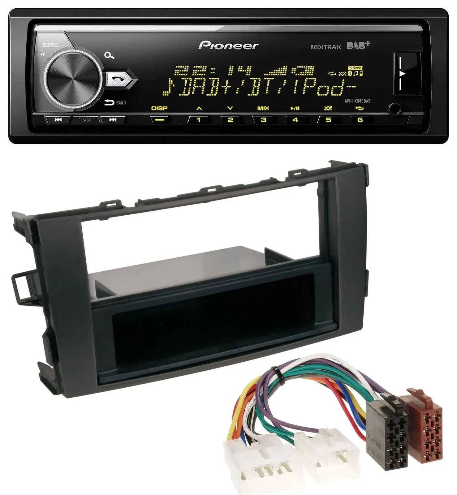 Автомагнитола для Toyota Auris (с 2007) Pioneer Bluetooth, USB, DAB, MP3