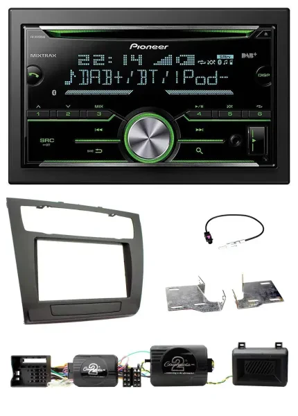 Pioneer Bluetooth Lenkrad DAB 2DIN USB CD Autoradio für BMW 1er PDC aut. Klima E