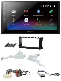 Pioneer USB Bluetooth DAB 2DIN MP3 Autoradio für Nissan Altima 2013-2018