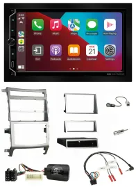 ESX 2DIN DAB USB Lenkrad Bluetooth Autoradio für Hyundai IX55 2009-2012 silber