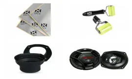 JVC CS-DR6941 6x9" 4-Way Coaxial Car Speakers + Accessories