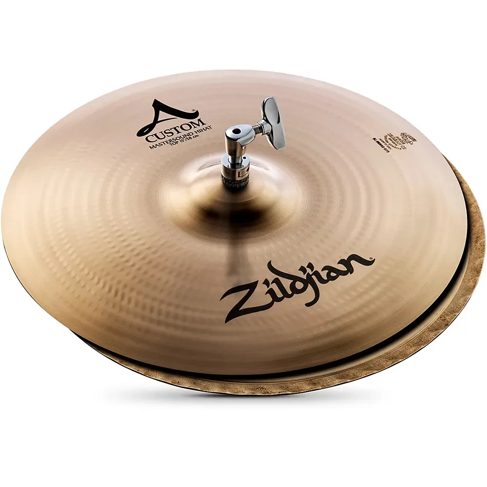Б/У Тарелки Hi-Hat Zildjian A Custom Mastersound 15" Brilliant (набор, пара)