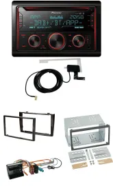 Pioneer 2DIN MP3 DAB USB CD Bluetooth Autoradio für Peugeot 308 2007-09 schwarz