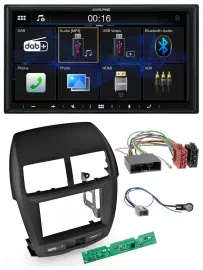 Автомагнитола для Mitsubishi ASX 2010–2014 Alpine 2-DIN, Bluetooth, MP3, DAB, USB