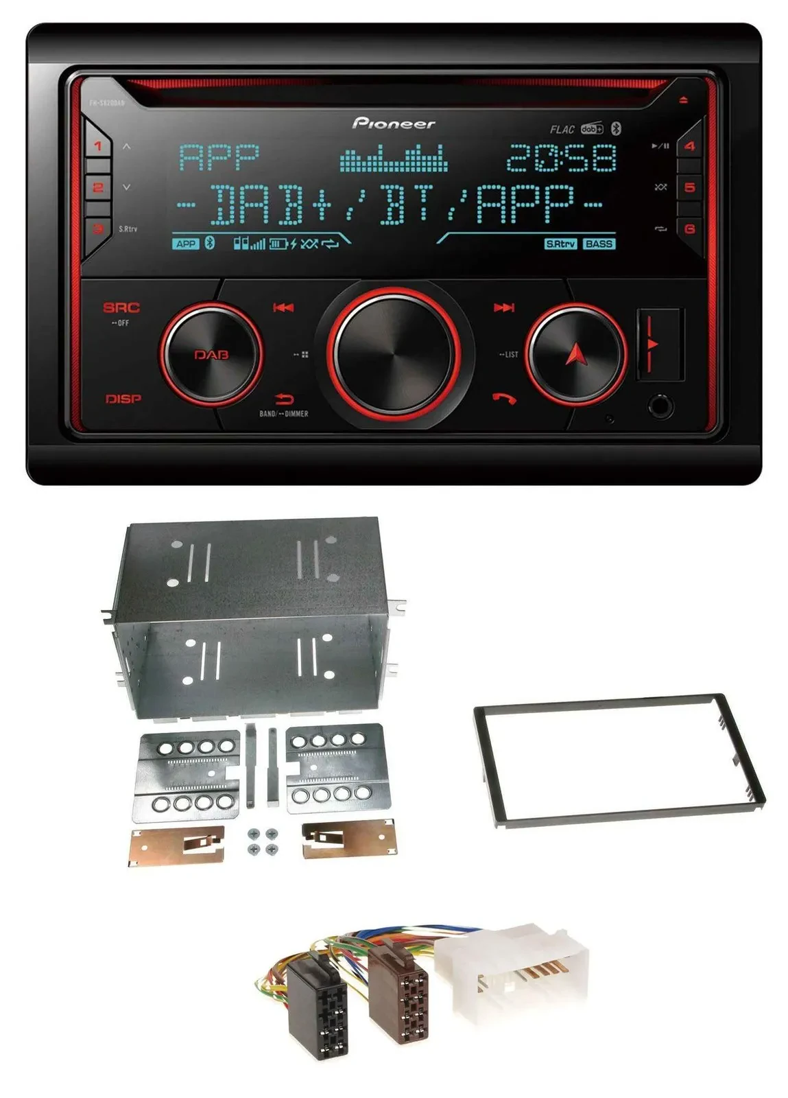 Автомагнитола Pioneer 2DIN DAB, CD, MP3, USB, Bluetooth для Kia Optima/Magentis (2005–2010)
