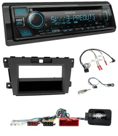 Kenwood Bluetooth USB CD Lenkrad DAB Autoradio für Mazda CX-7 2009-2013