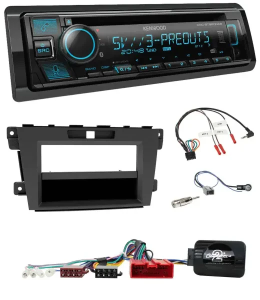 Kenwood Bluetooth USB CD Lenkrad DAB Autoradio für Mazda CX-7 2009-2013