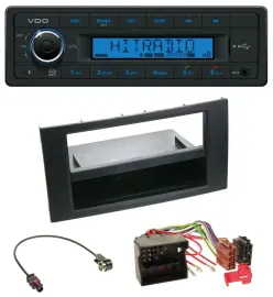 VDO AUX Bluetooth USB MP3 Autoradio für Ford Focus Fiesta 04-08 schwarz