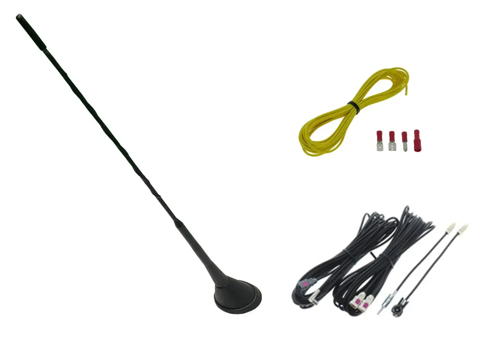 Dietz Antennenset A10 UKW/DAB+ 41cm 5m Kabel FAKRA DIN SMB A10LT0L500UNI