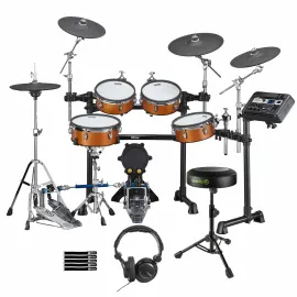 Yamaha Pro Audio DTX8K-M RW Real Wood Electronic Drum Kit with Seat