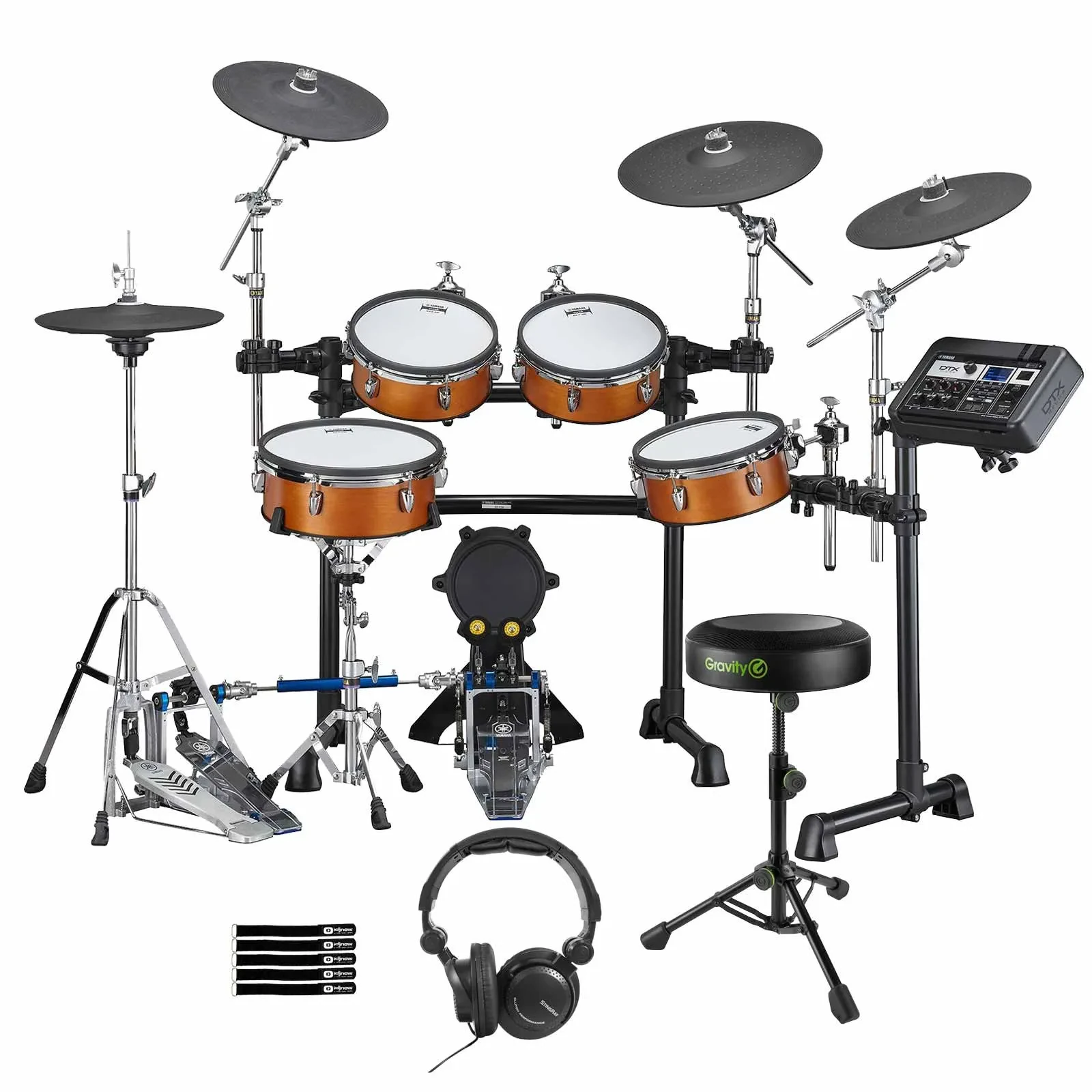 Yamaha Pro Audio DTX8K-M RW Real Wood Electronic Drum Kit with Seat