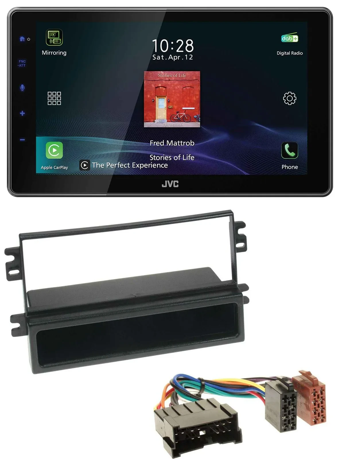 JVC DAB MP3 Bluetooth USB Autoradio für Kia Carens II (2004-2006)