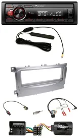 Автомагнитола Pioneer 1-DIN DAB, USB, управление с руля, для Ford Galaxy/C-Max (с 2007) и Focus