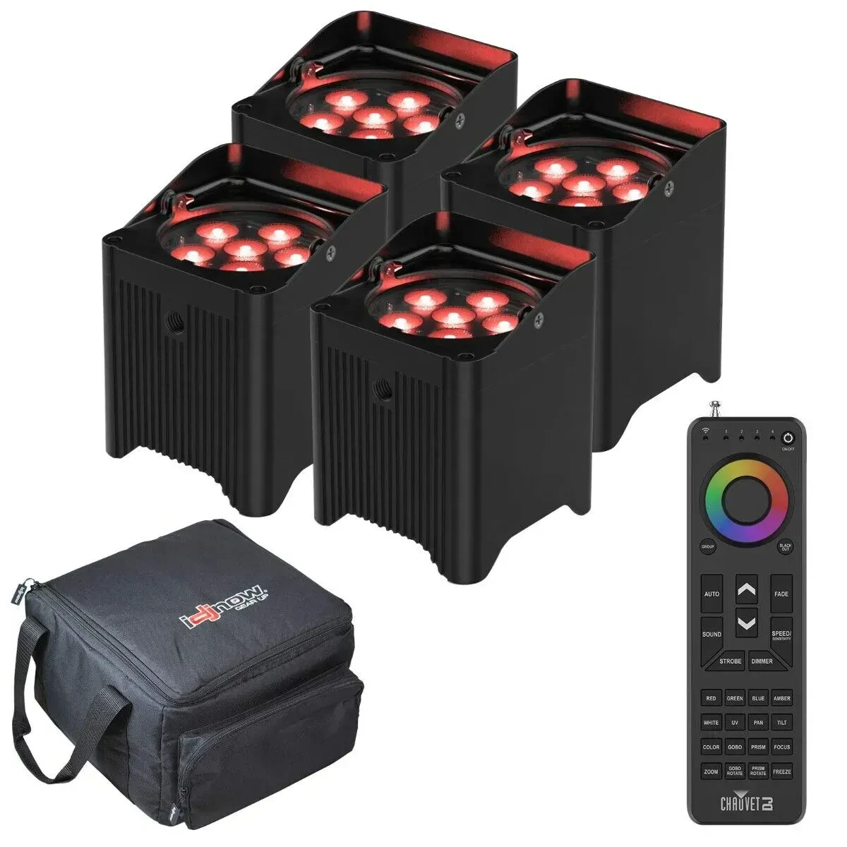 Светодиодный прибор Chauvet DJ Freedom Par T6 с чехлом (4 штуки)