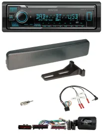Kenwood Bluetooth Lenkrad DAB USB Autoradio für Ford Mondeo Focus anthrazit