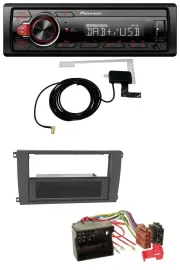 Pioneer 1DIN MP3 DAB USB AUX Autoradio für Porsche Cayenne (2007-2010)