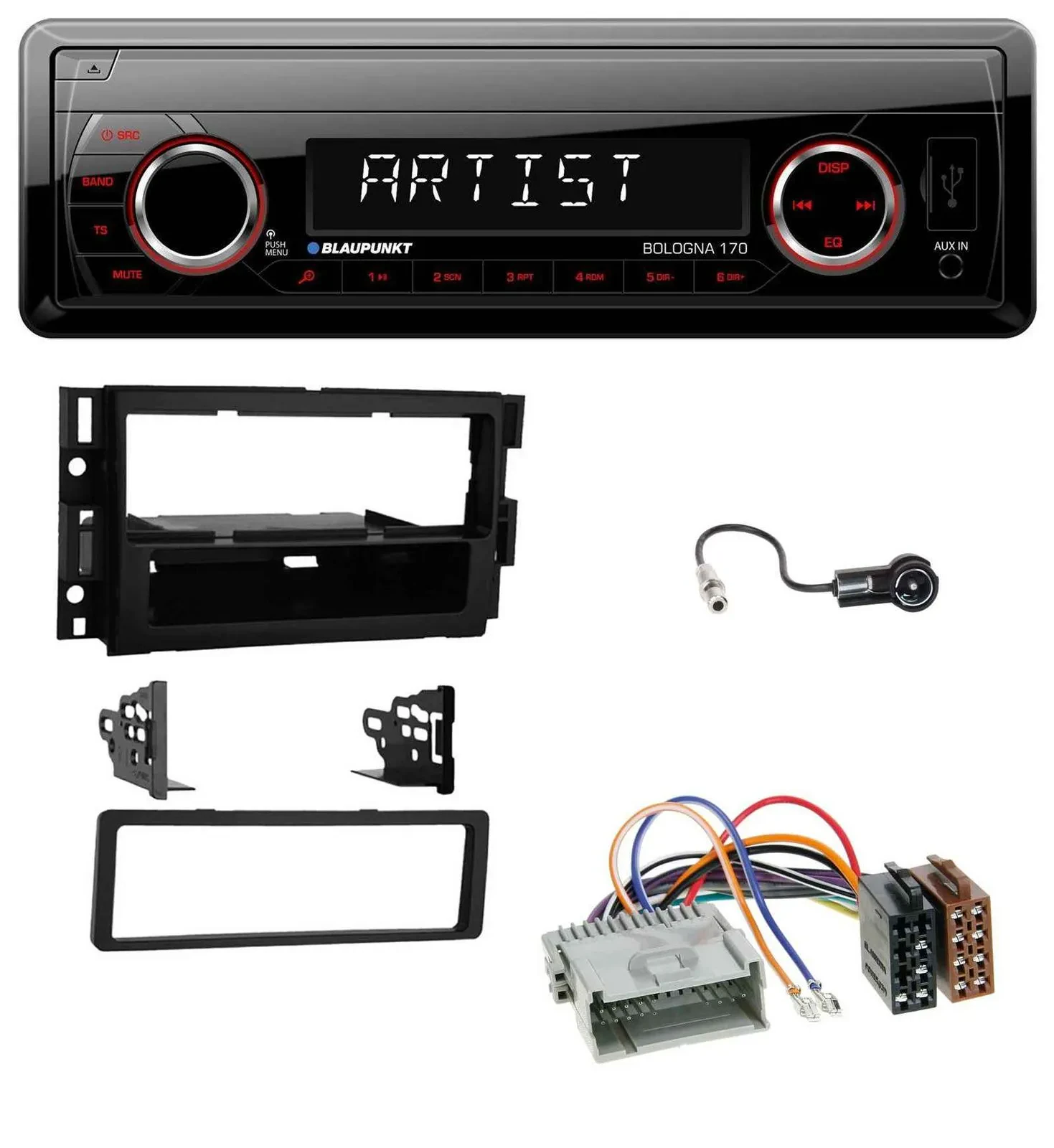 Blaupunkt SD USB 1DIN MP3 AUX Autoradio für Buick Enclave 2008-2012 Lucerne 2006