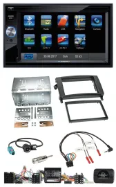 Blaupunkt 2DIN Bluetooth TMC USB Lenkrad SD Navigation für Mercedes A- B-Klasse