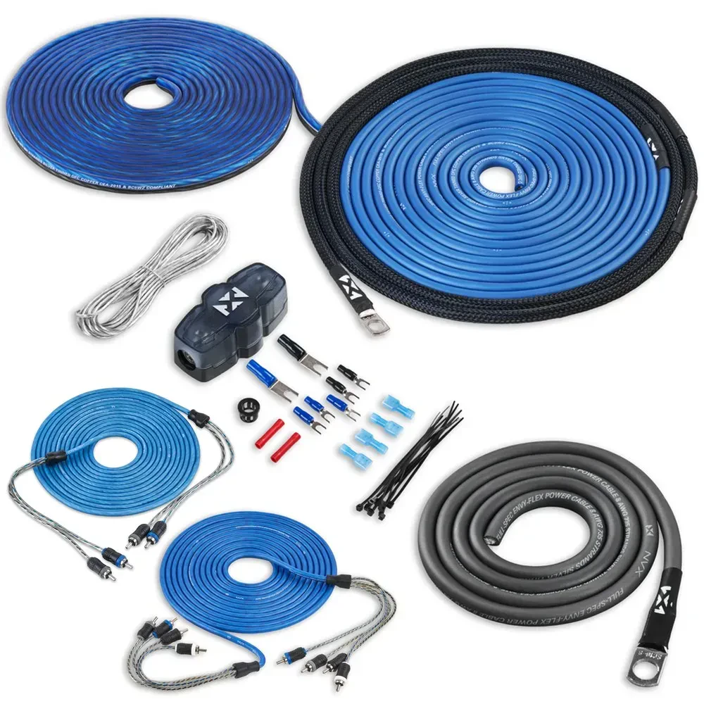Установочный комплект для усилителя NVX XKIT86 8 AWG, 6‑канальный, с RCA