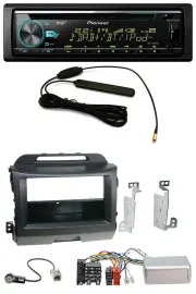 Pioneer CD MP3 Lenkrad DAB USB Autoradio für Kia Sportage 3 10-15 schwarz