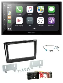 Pioneer MP3 Bluetooth DAB 2DIN USB Autoradio für Fiat Doblo ab 2015 piano schwar