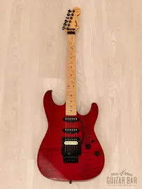 Электрогитара Fender Custom Edition Order Made SSH Stratocaster Flame Maple Japan 1991 w/ Seymour Duncan pickups