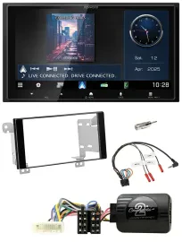 Kenwood Bluetooth 2DIN USB DAB Lenkrad Autoradio für Subaru ForesterSJ Impreza X